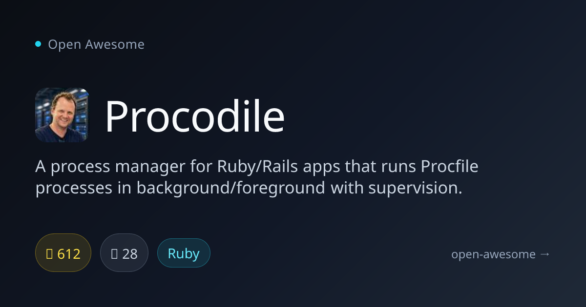 Procodile — Ruby Procfile Process Manager | Open Awesome