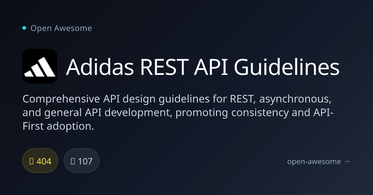 Adidas REST API Guidelines — API Design Guidelines | Open Awesome