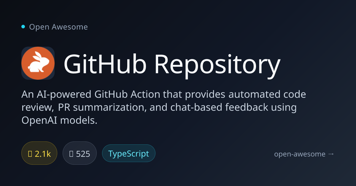 GitHub Repository — AI Code Review Action | Open Awesome