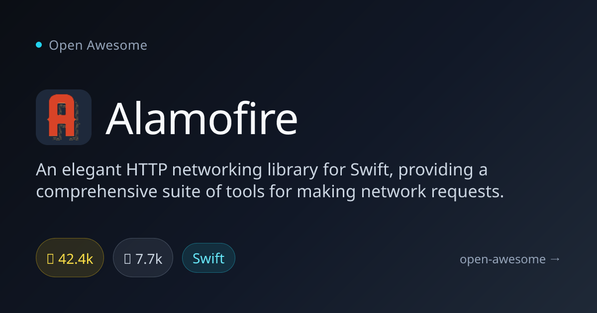 Alamofire — Swift HTTP Networking Library | Open Awesome