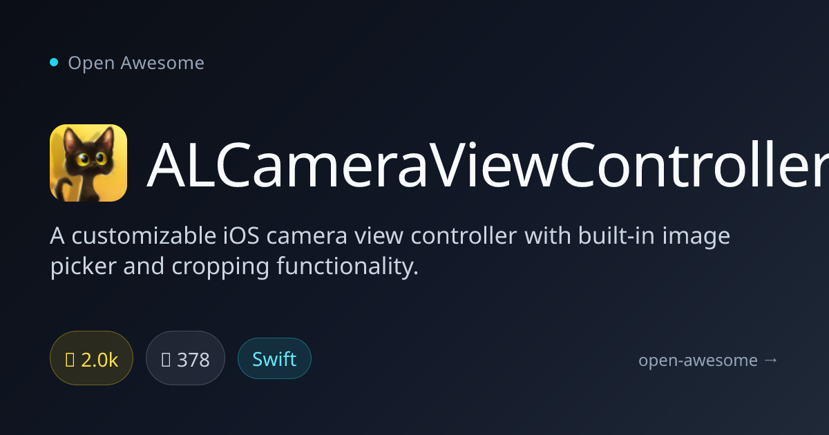 ALCameraViewController — Customizable iOS Camera Controller | Open Awesome