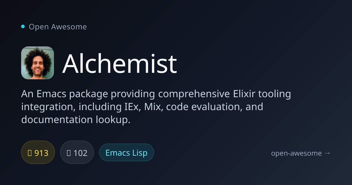 Alchemist — Emacs Elixir Tooling | Open Awesome