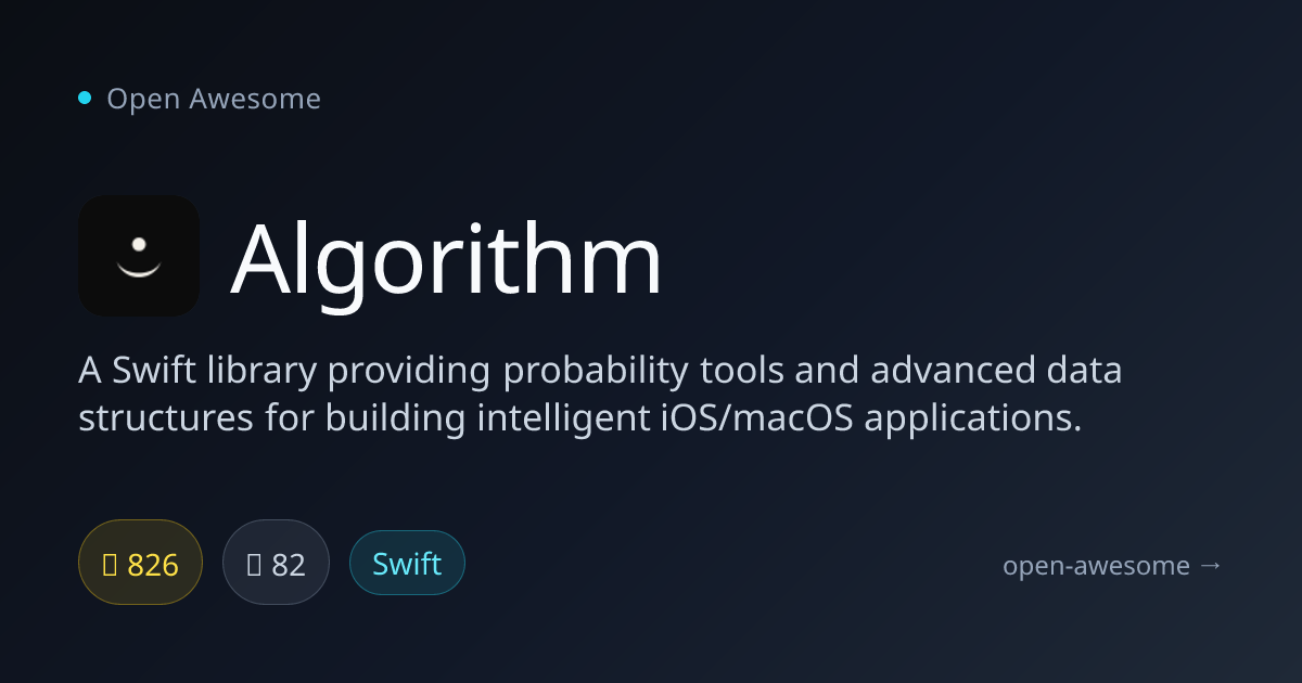 Algorithm — Swift Probability & Data Structures | Open Awesome