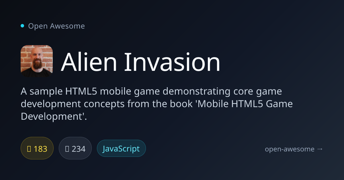 Alien Invasion — HTML5 Mobile Game Example | Open Awesome