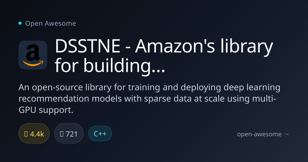 DSSTNE - Amazon's library for building Deep Learning models — Deep ...