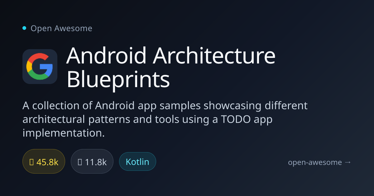 Android Architecture Blueprints — Android App Samples & Patterns | Open ...