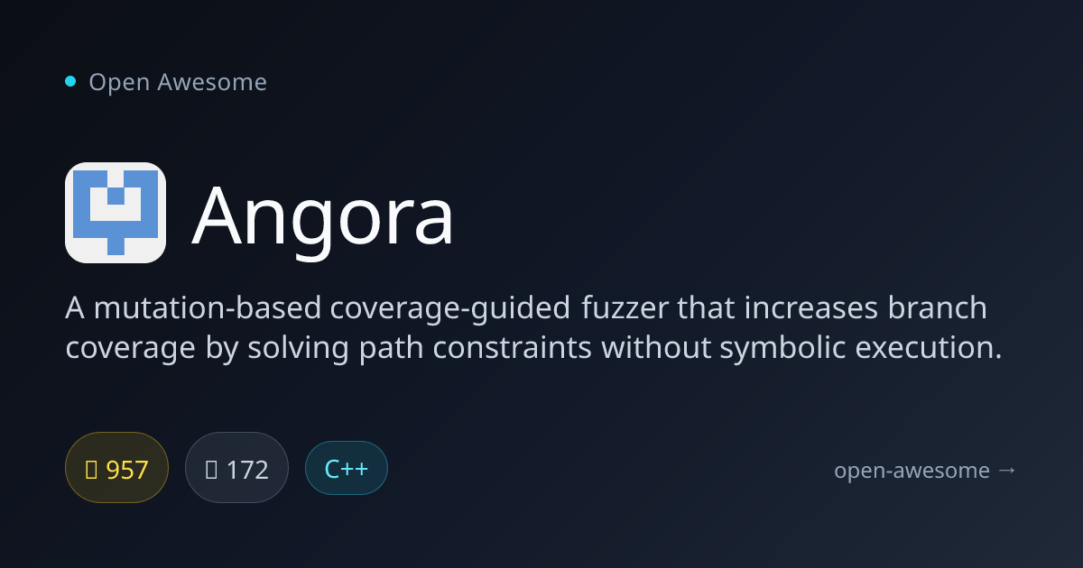 Angora — Mutation-Based Coverage Fuzzer | Open Awesome