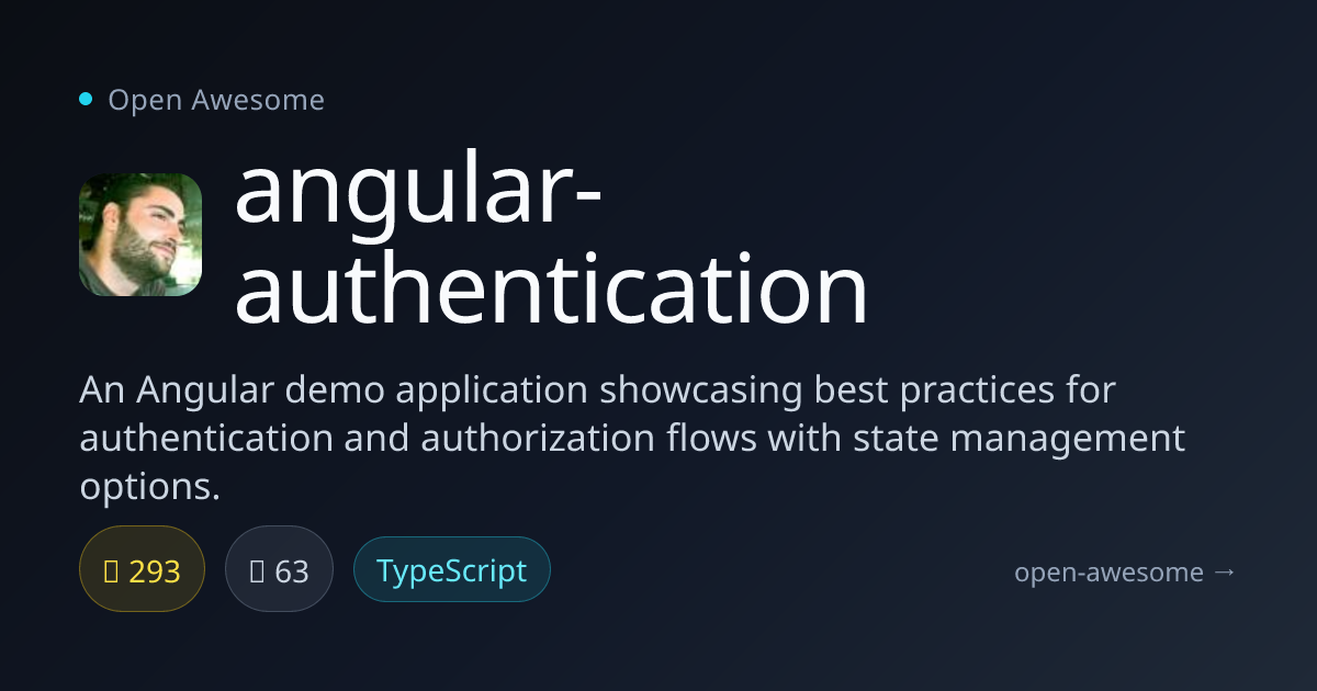 angular-authentication — Angular Auth Demo Application | Open Awesome