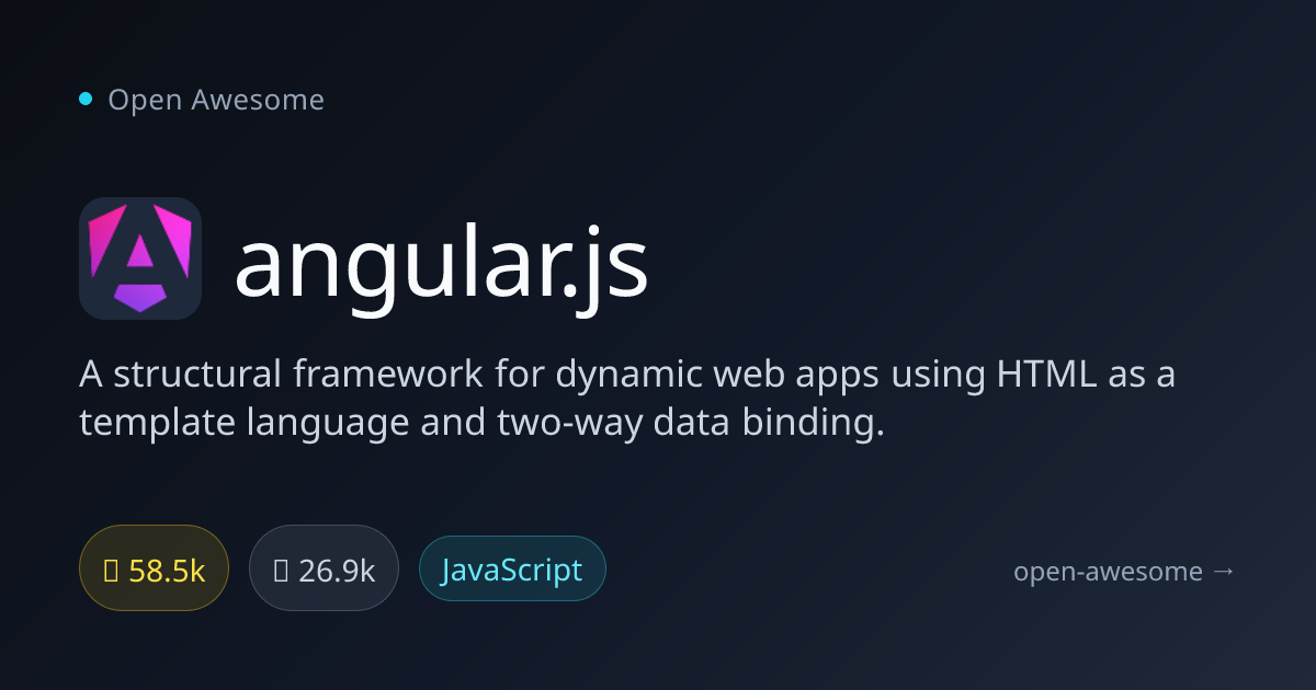 angular.js — Dynamic Web App Framework | Open Awesome