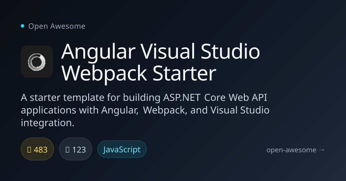 Angular Visual Studio Webpack Starter — ASP.NET Core Angular Starter ...
