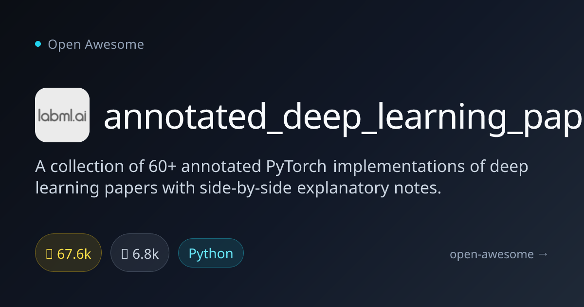 annotated_deep_learning_paper_implementations — Annotated PyTorch Paper ...