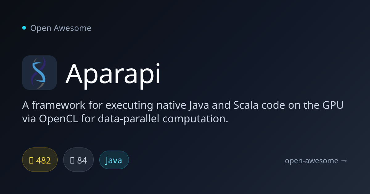 Aparapi — GPU Execution for Java & Scala | Open Awesome