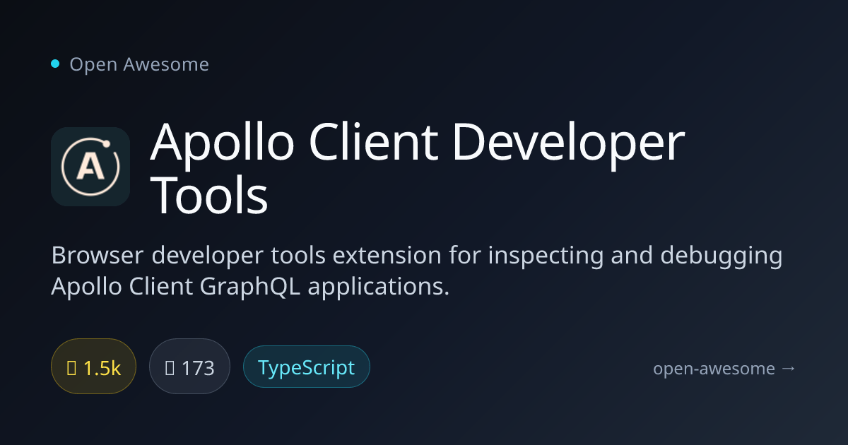 Apollo Client Developer Tools — Apollo Client Browser Extension | Open ...