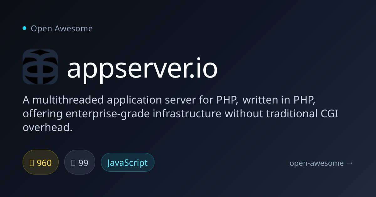 appserver.io — Multithreaded PHP Application Server | Open Awesome