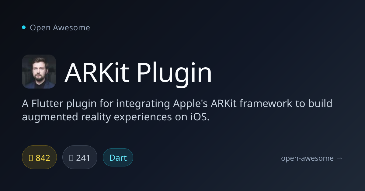 ARKit Plugin — Flutter ARKit Integration | Open Awesome