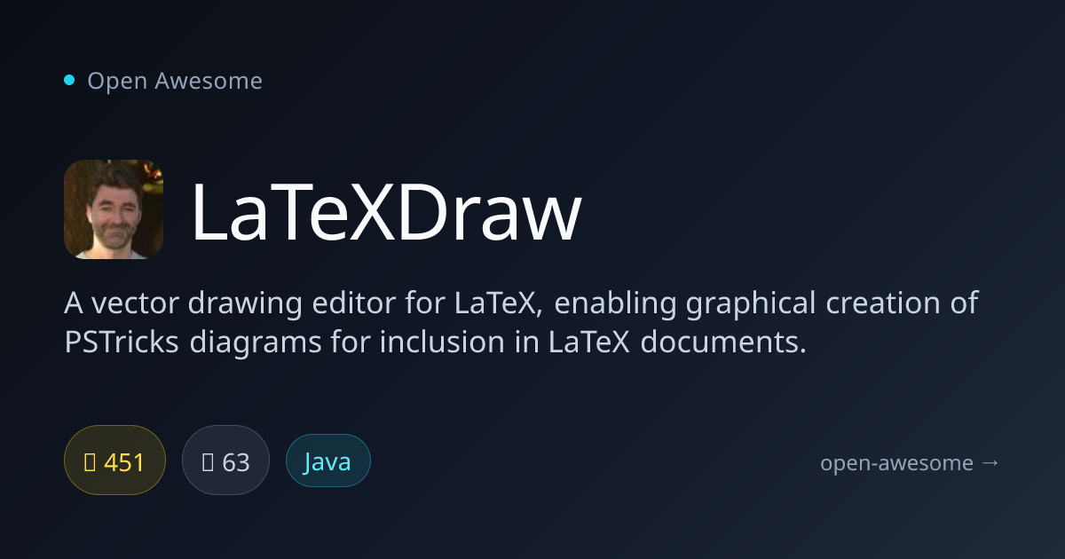 LaTeXDraw — Vector Drawing Editor for LaTeX | Open Awesome