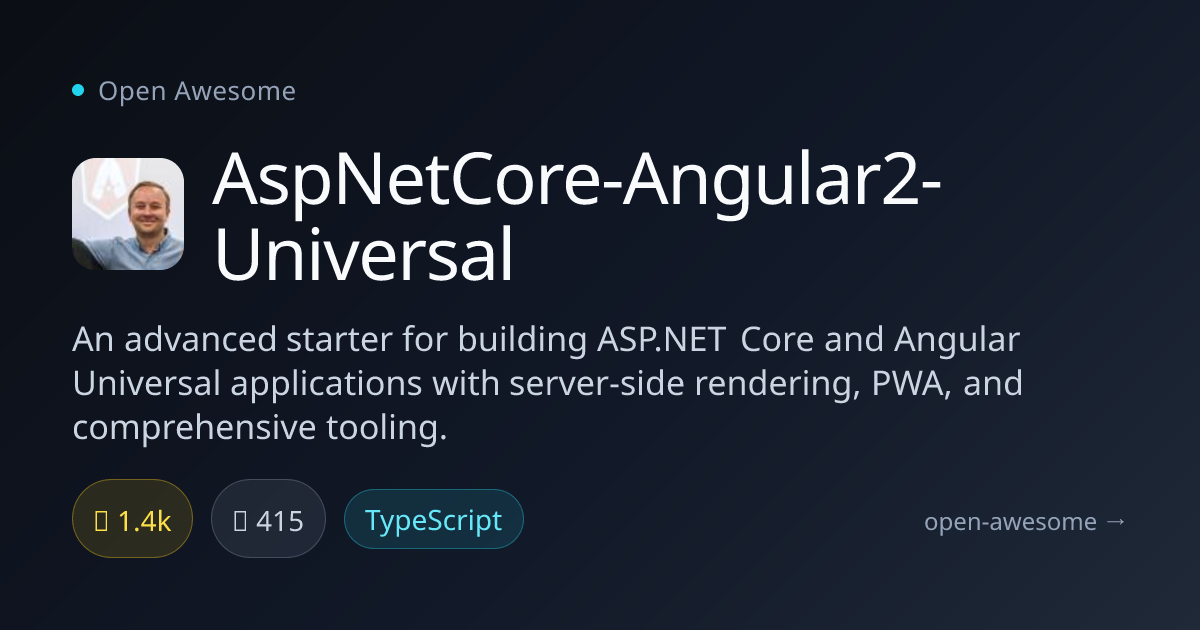 AspNetCore-Angular2-Universal — ASP.NET Core & Angular Universal ...