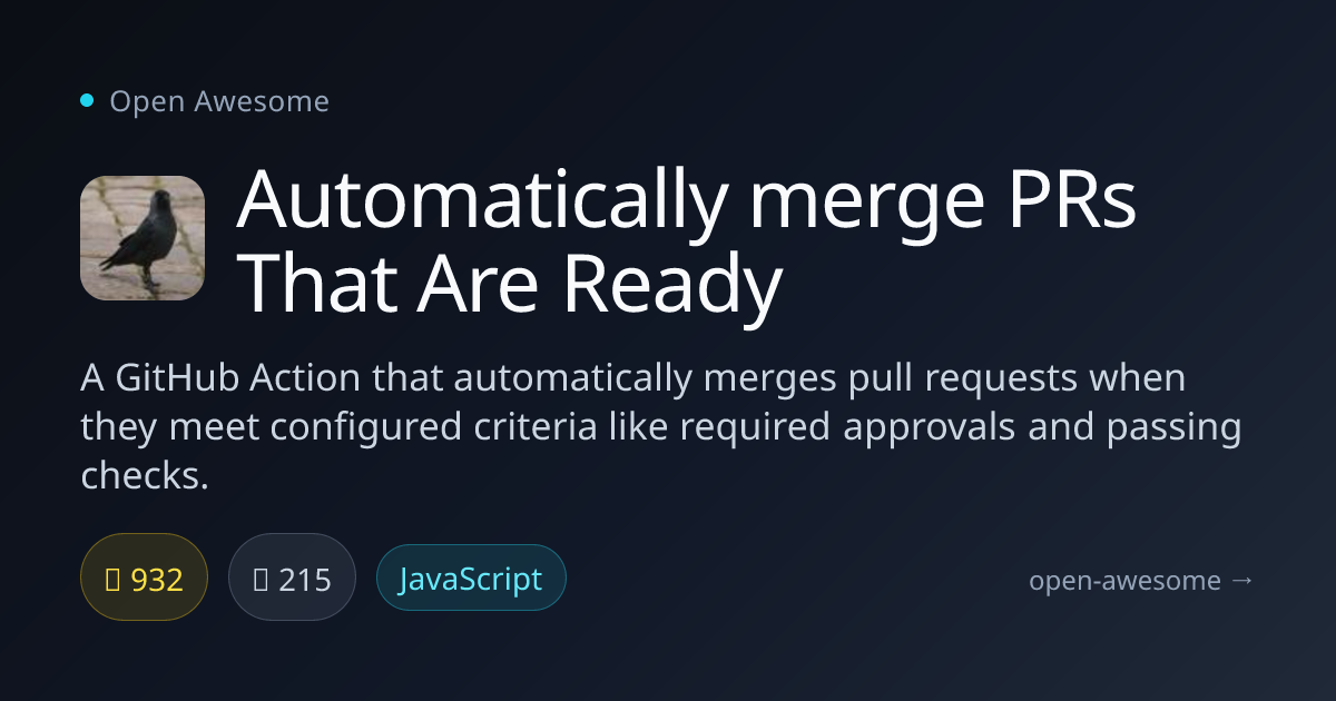 Automatically merge PRs That Are Ready — Auto-Merge GitHub PRs Action ...