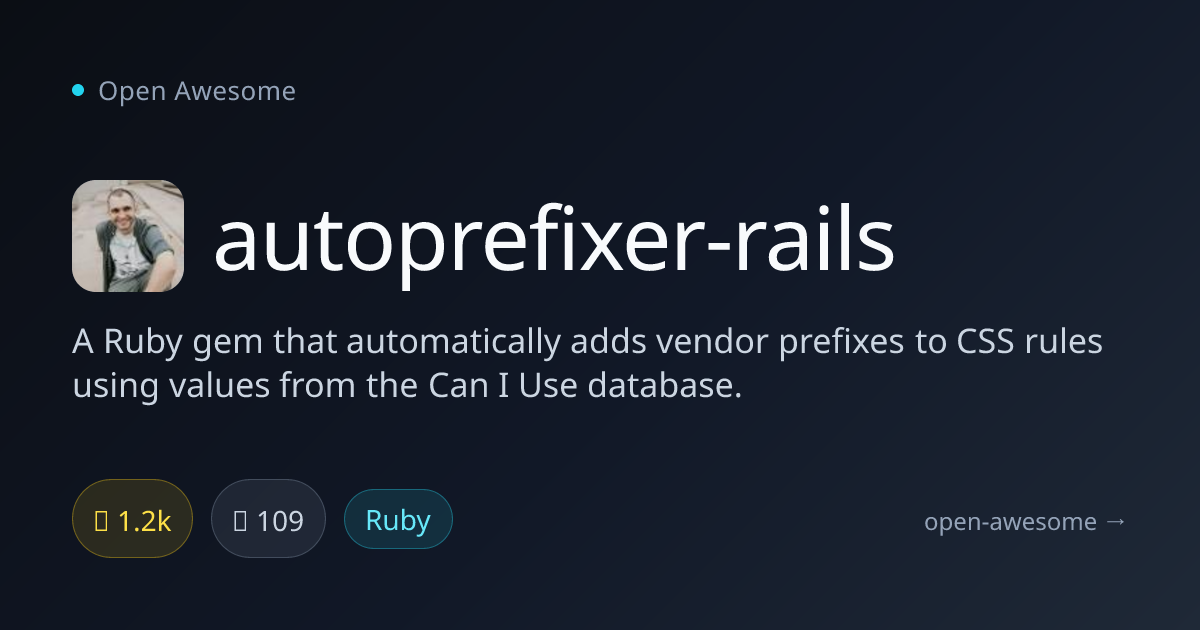 autoprefixer-rails — CSS Vendor Prefix Ruby Gem | Open Awesome