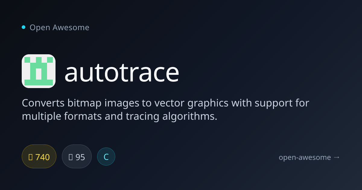 autotrace — Bitmap to Vector Converter | Open Awesome