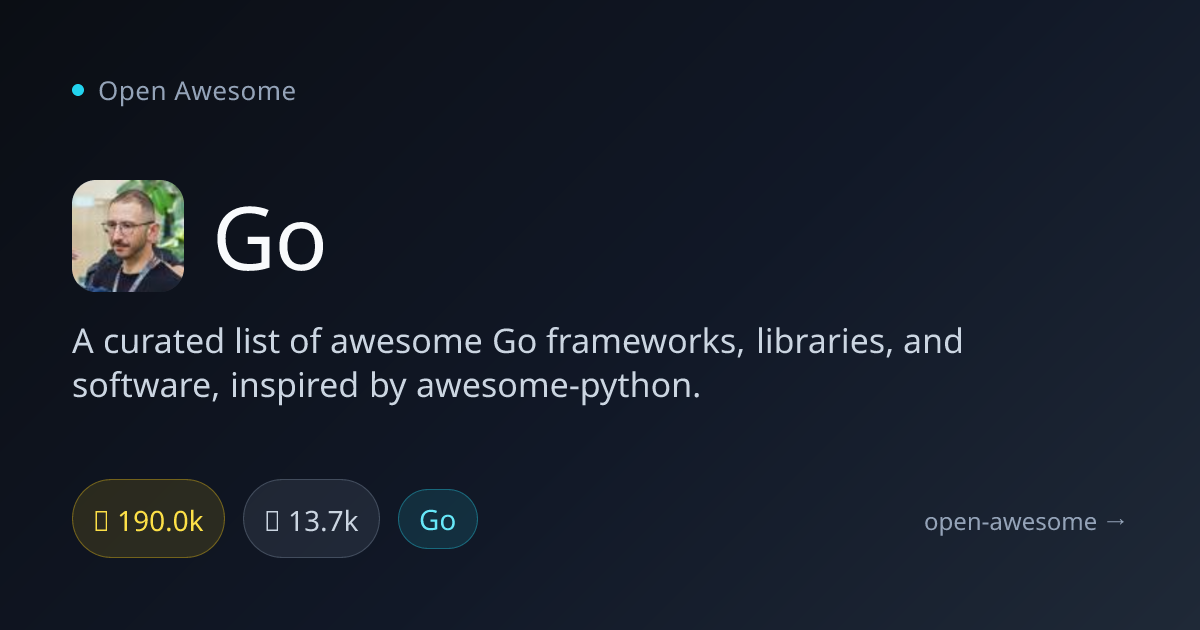 Go — Awesome Go Resources List | Open Awesome