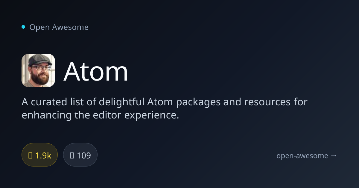 Atom — Atom Packages & Resources | Open Awesome