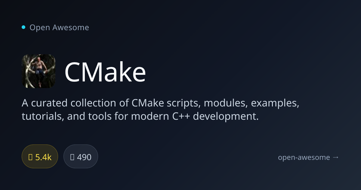 CMake — C++ Build System Resources | Open Awesome