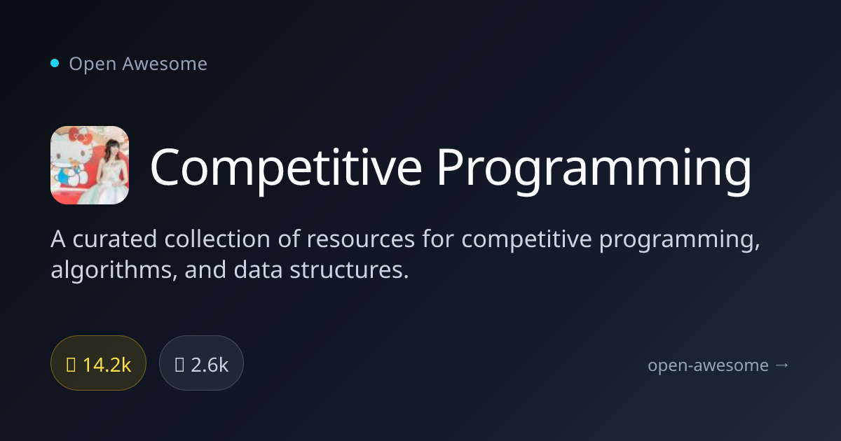 Competitive Programming — Competitive Programming Resources | Open Awesome