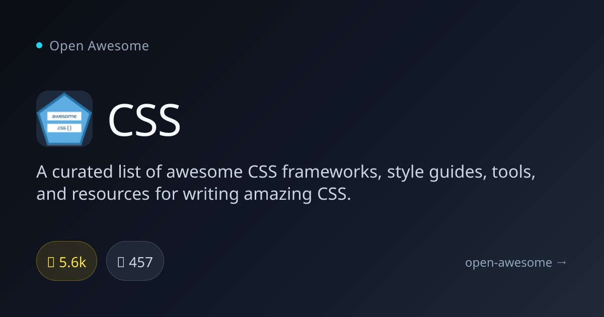 CSS — CSS Frameworks & Tools Collection | Open Awesome