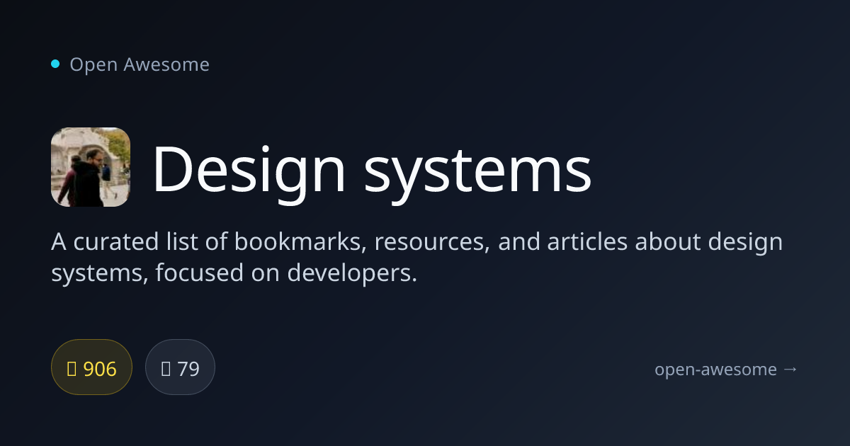 Design systems — Developer Design System Resources | Open Awesome