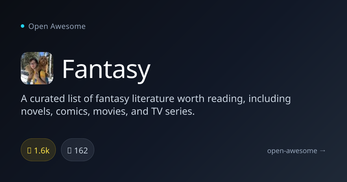Fantasy — Curated Fantasy Literature List | Open Awesome