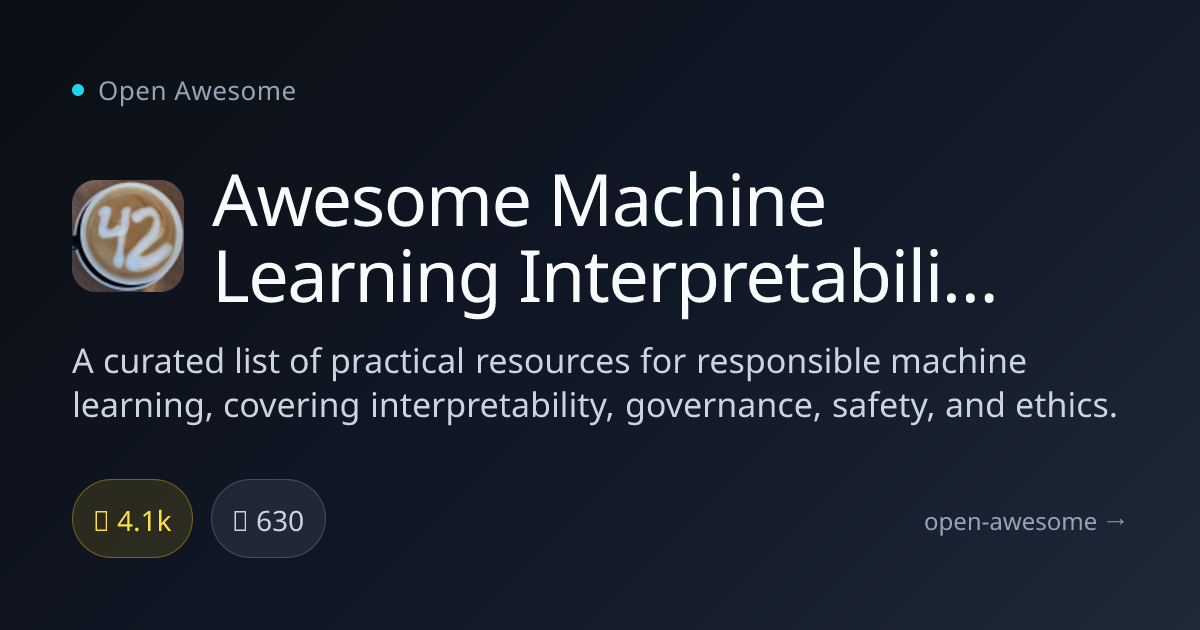 Awesome Machine Learning Interpretability — Responsible ML Resources ...