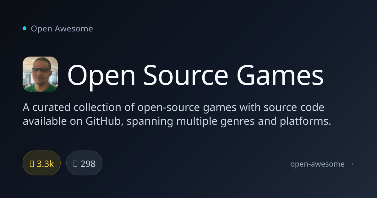 Open Source Games — Curated Open-Source Game Collection | Open Awesome
