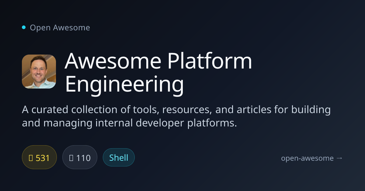 Awesome Platform Engineering — Tools for Platform Engineering | Open ...