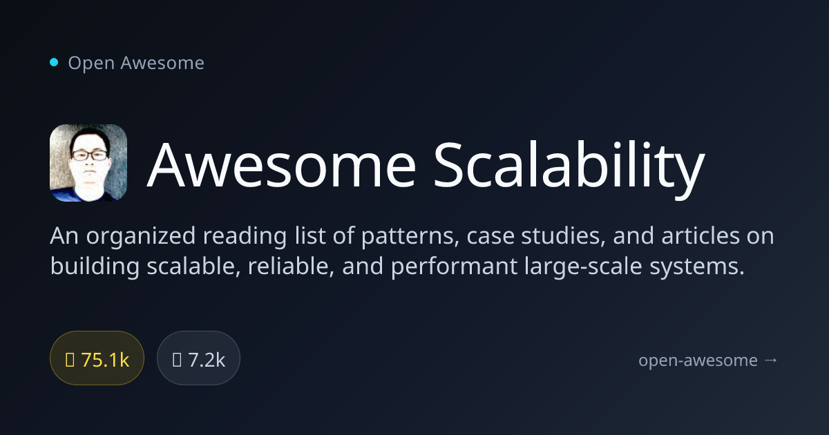 Awesome Scalability — Scalable Systems Reading List | Open Awesome