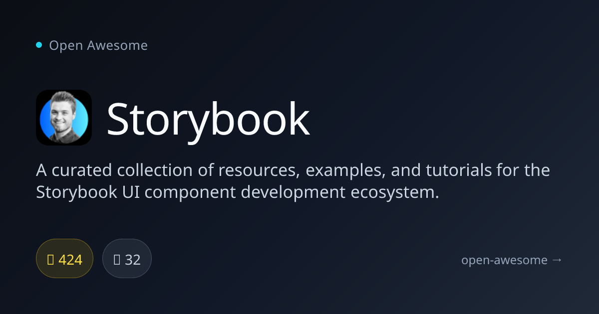 Storybook — UI Component Development Resources | Open Awesome