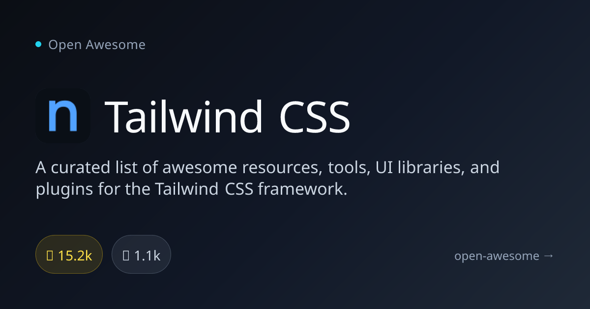 Tailwind CSS — Awesome Resources & Tools | Open Awesome