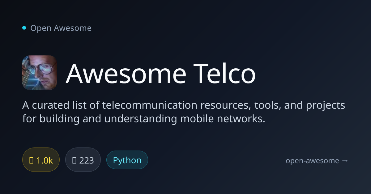 Awesome Telco — Telecommunication Resources List | Open Awesome