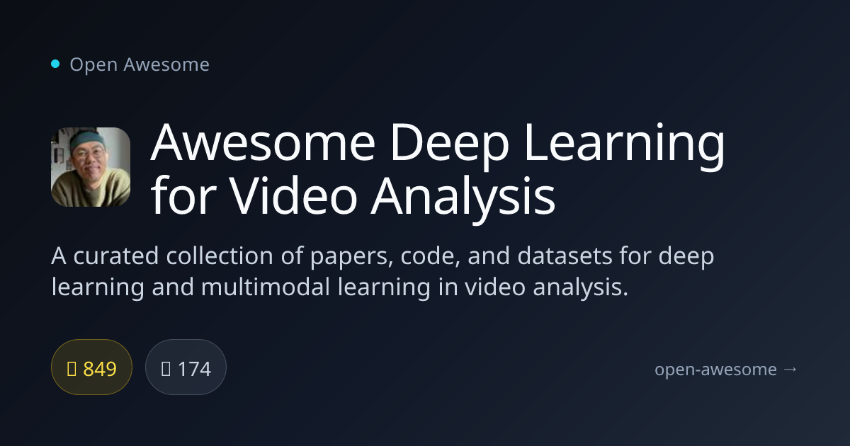 Awesome Deep Learning for Video Analysis — Video Analysis Deep Learning ...