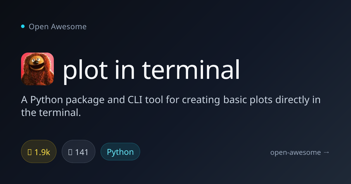 plot in terminal — Terminal Plotting Tool | Open Awesome