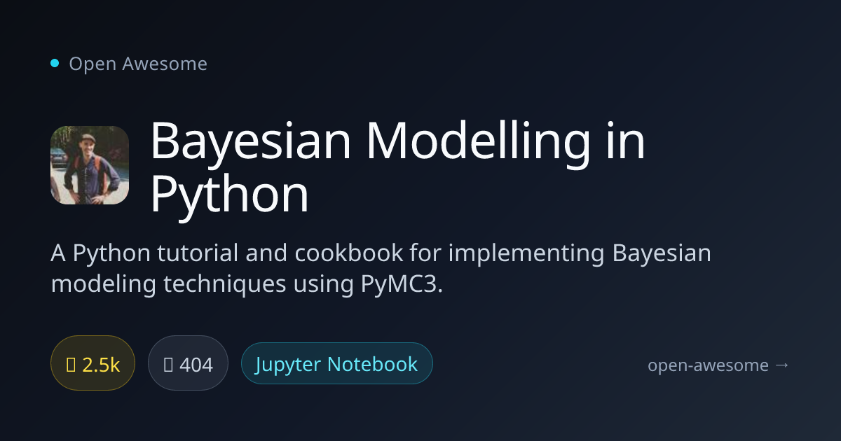 Bayesian Modelling in Python — PyMC3 Bayesian Tutorial | Open Awesome