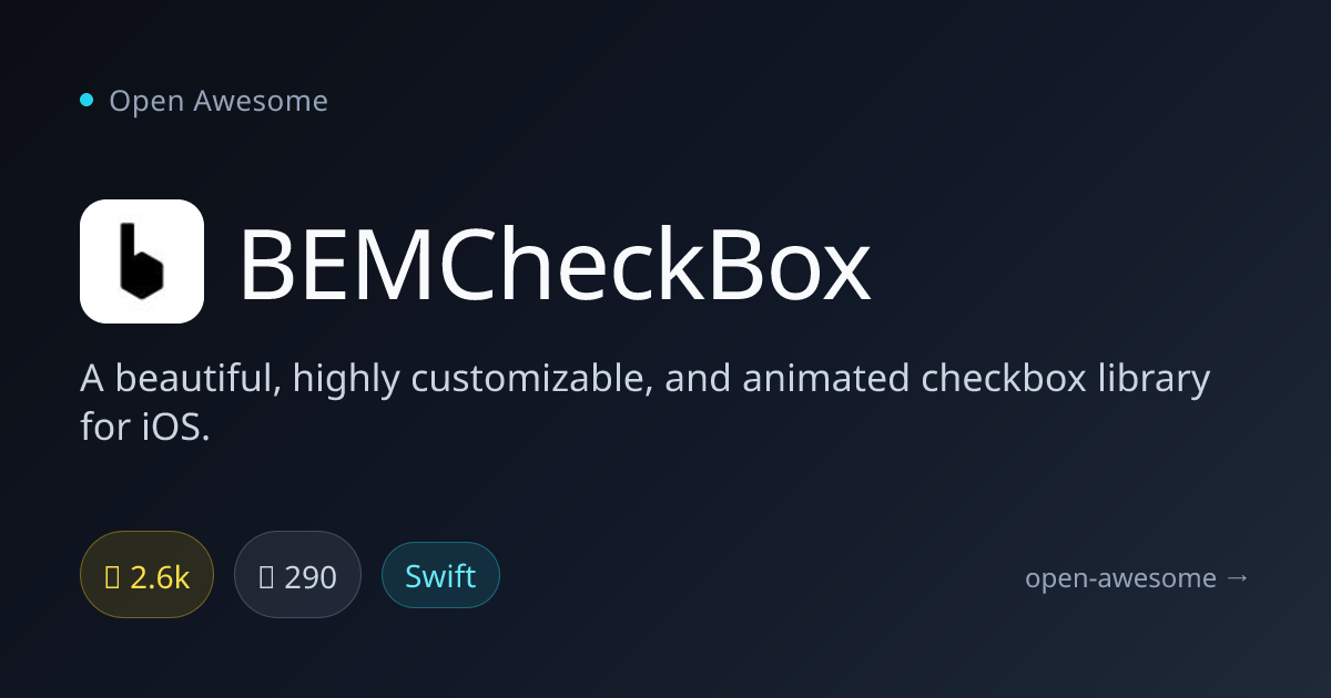 BEMCheckBox — Animated iOS Checkbox Library | Open Awesome
