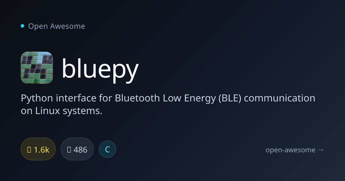 bluepy — Python BLE Interface for Linux | Open Awesome