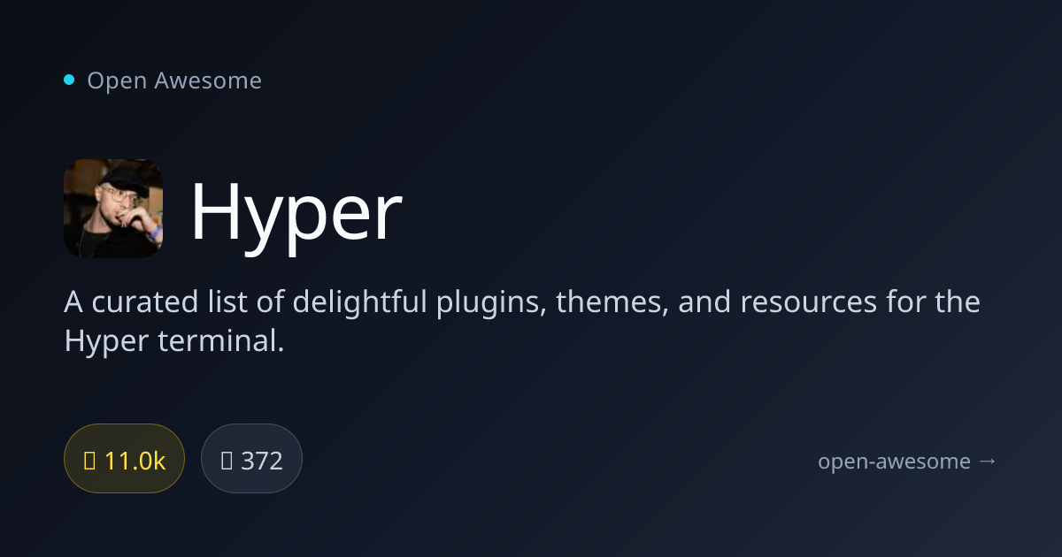Hyper — Terminal Plugins & Themes Collection | Open Awesome