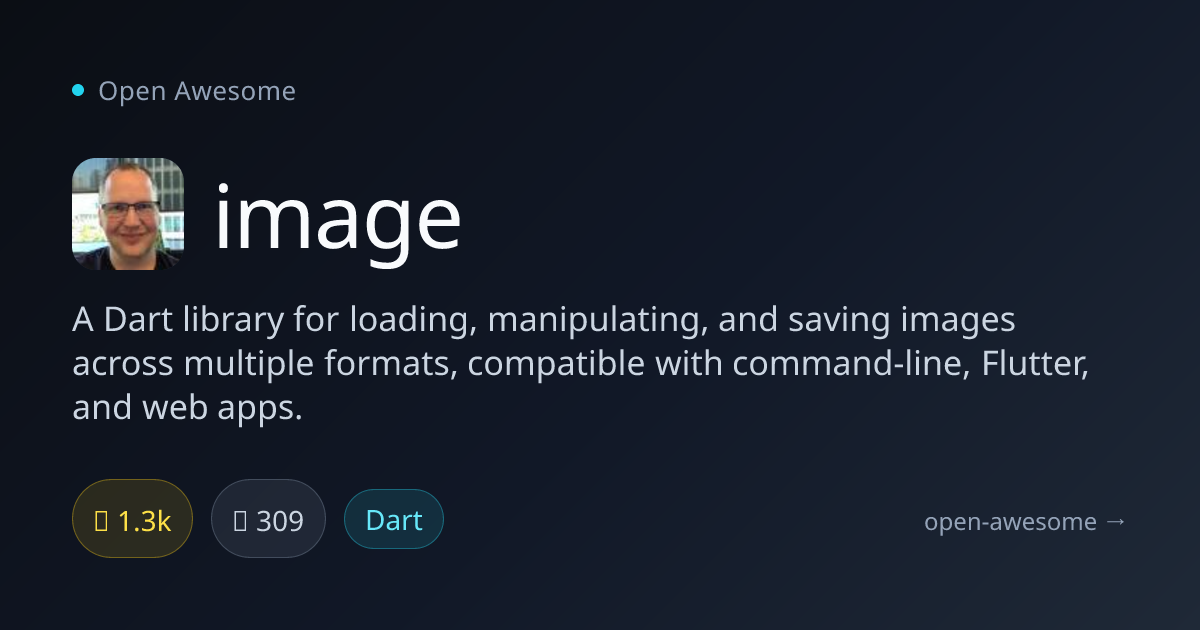 image — Dart Image Processing Library | Open Awesome
