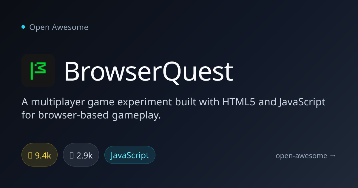BrowserQuest — HTML5 Multiplayer Browser Game | Open Awesome