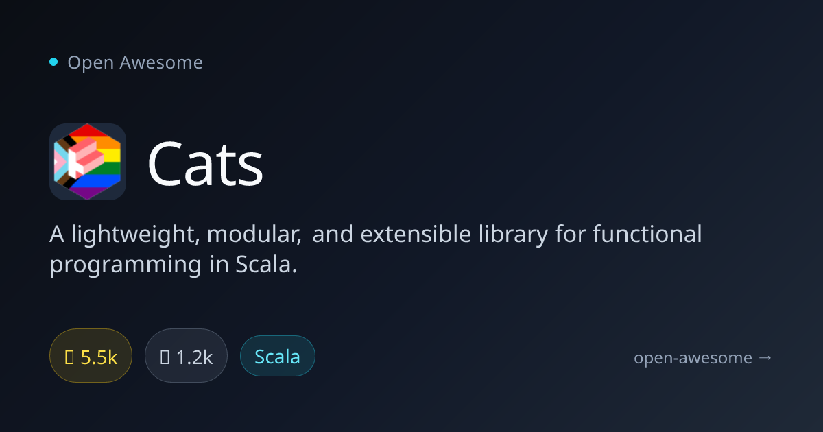 Cats — Scala Functional Programming Library | Open Awesome
