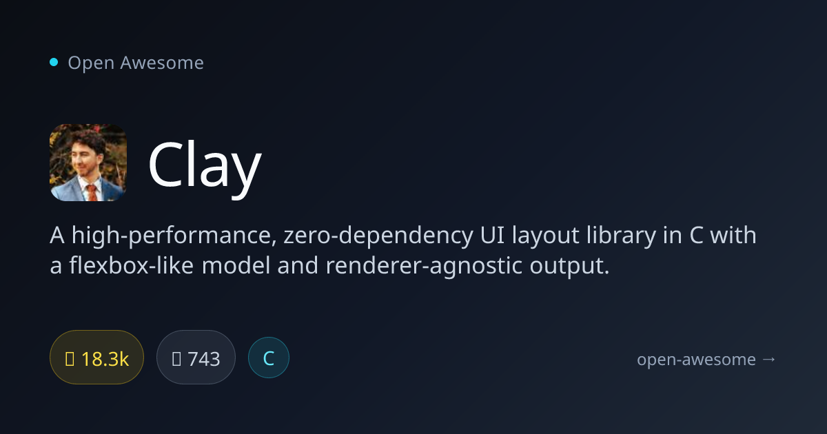 Clay — High-Performance UI Layout Library | Open Awesome