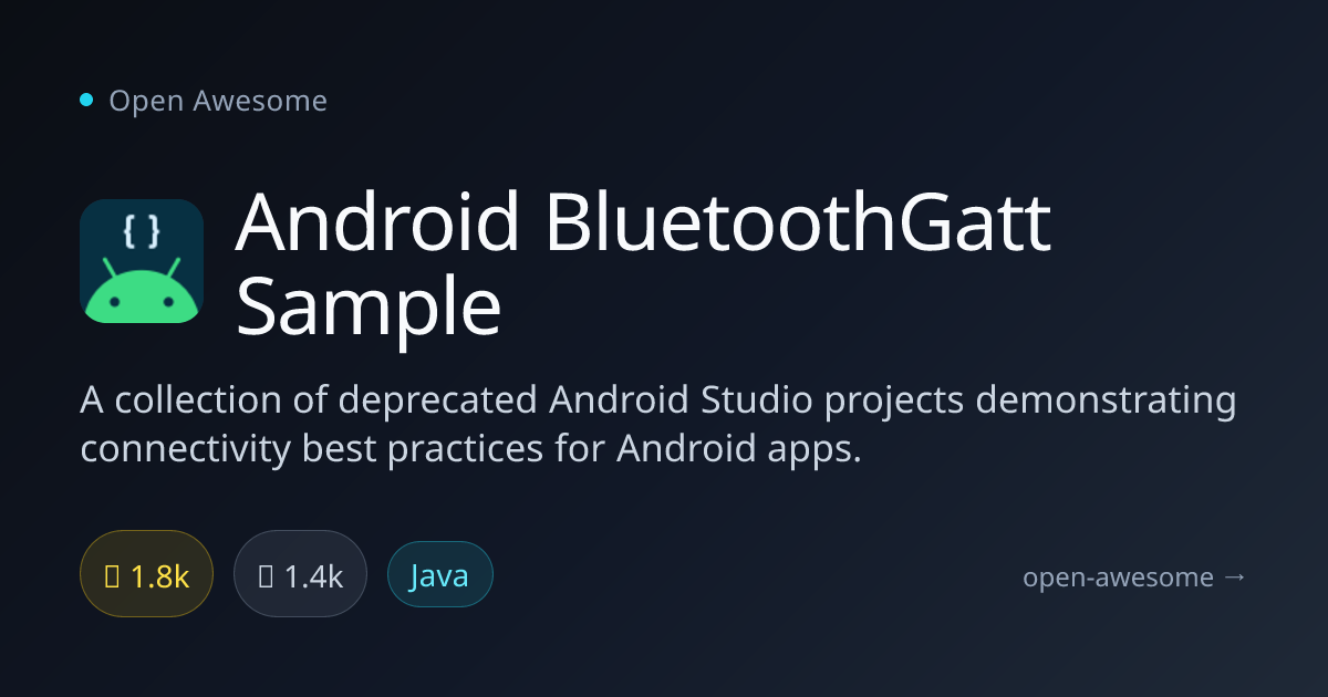 Android BluetoothGatt Sample — Android Bluetooth GATT Samples | Open ...