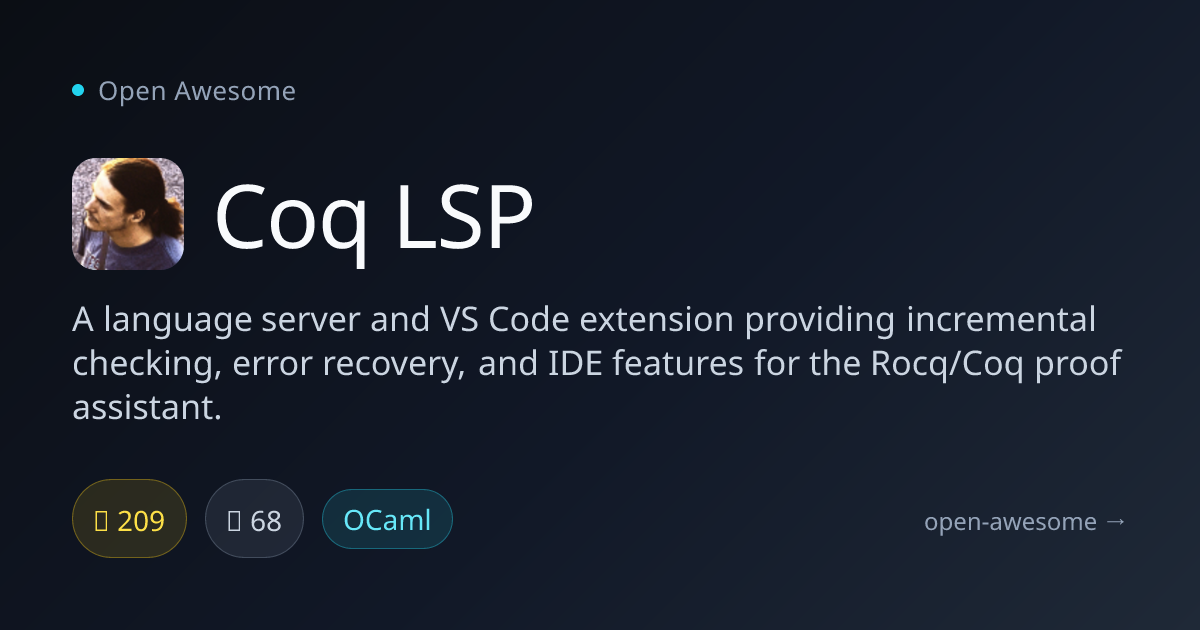 Coq LSP — Coq Language Server | Open Awesome